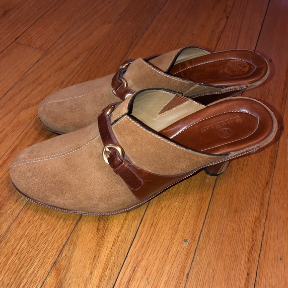 Cole Haan Womens Heels Brown Leather Closed Toed - Picture 8 of 9